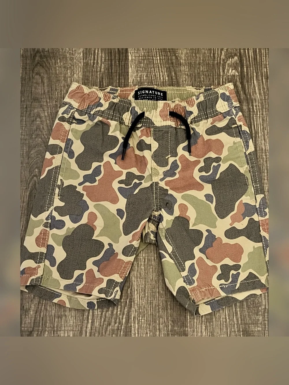 Levi's Signature Boy Camo Print Shorts Size -XS